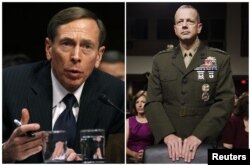 Cựu giám đốc CIA Petraeus (trái) và tướng John Allen đều được coi là hai vị tướng giỏi của Hoa Kỳ.