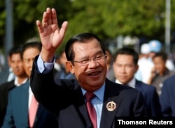 Tư liệu - Thủ tướng Campuchia Hun Sen ở Phnom Penh, ngày 28/6/2019.