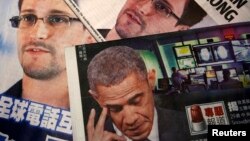 Báo chí đưa tin về vụ bỏ trốn sang Hồng Kông của ông Edward Snowden.