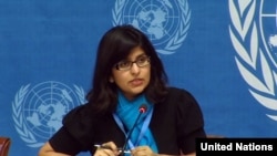 Bà Ravina Shamdasani, phát ngôn nhân Văn phòng Cao ủy Nhân quyền Liên Hợp Quốc